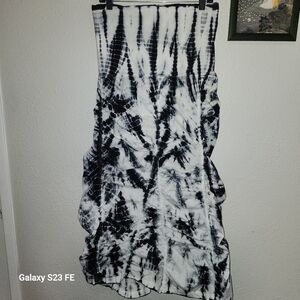 XCVI Wearables Tie Dye Gored Peasant Skirt Size M